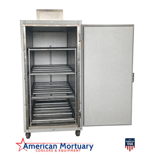 A high-quality American made mortuary cooler 