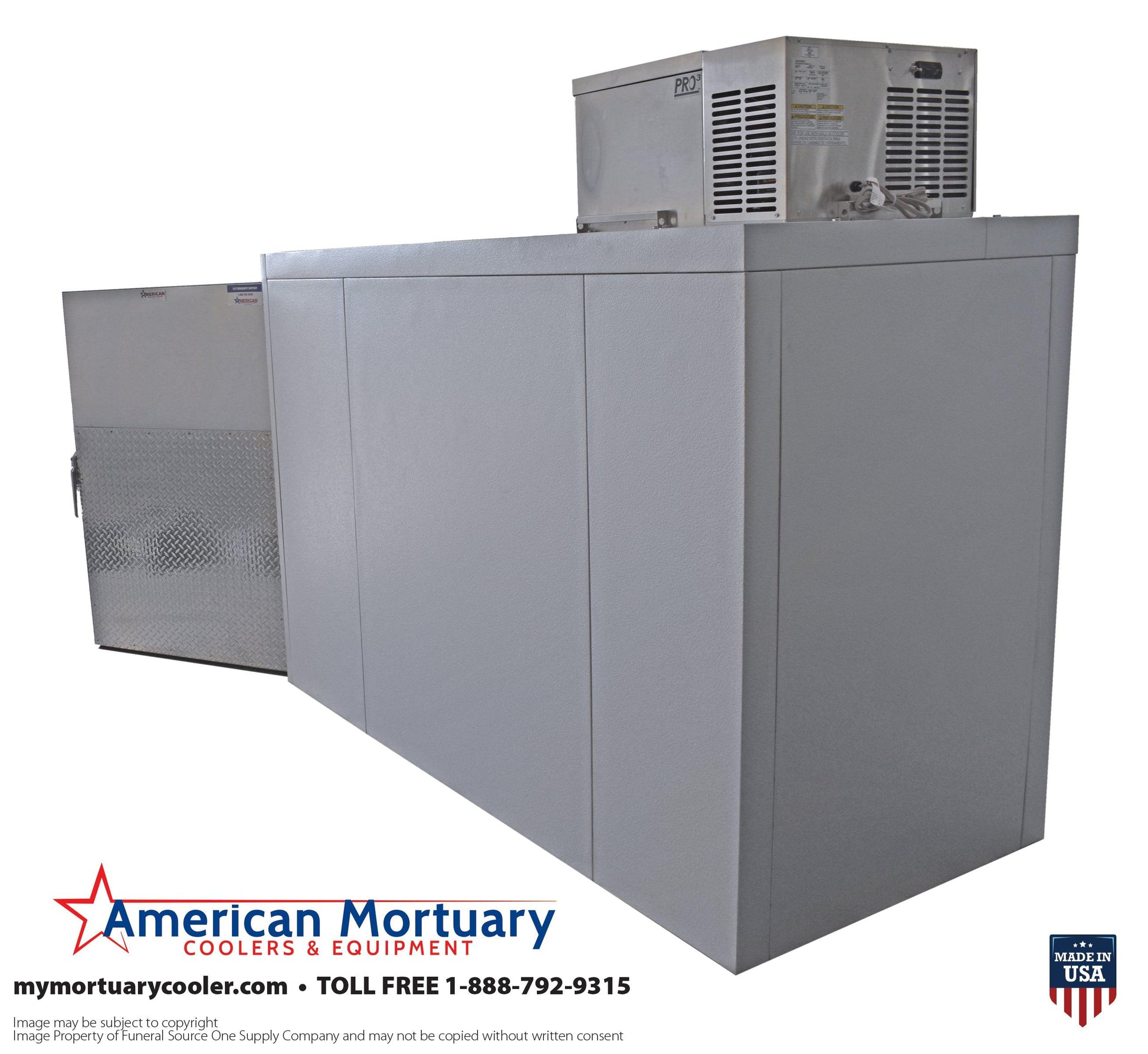 Two Body Extra Large Mortuary Cooler 2BRX -  American Mortuary Coolers Powered by Funeral Source One Supply Company 