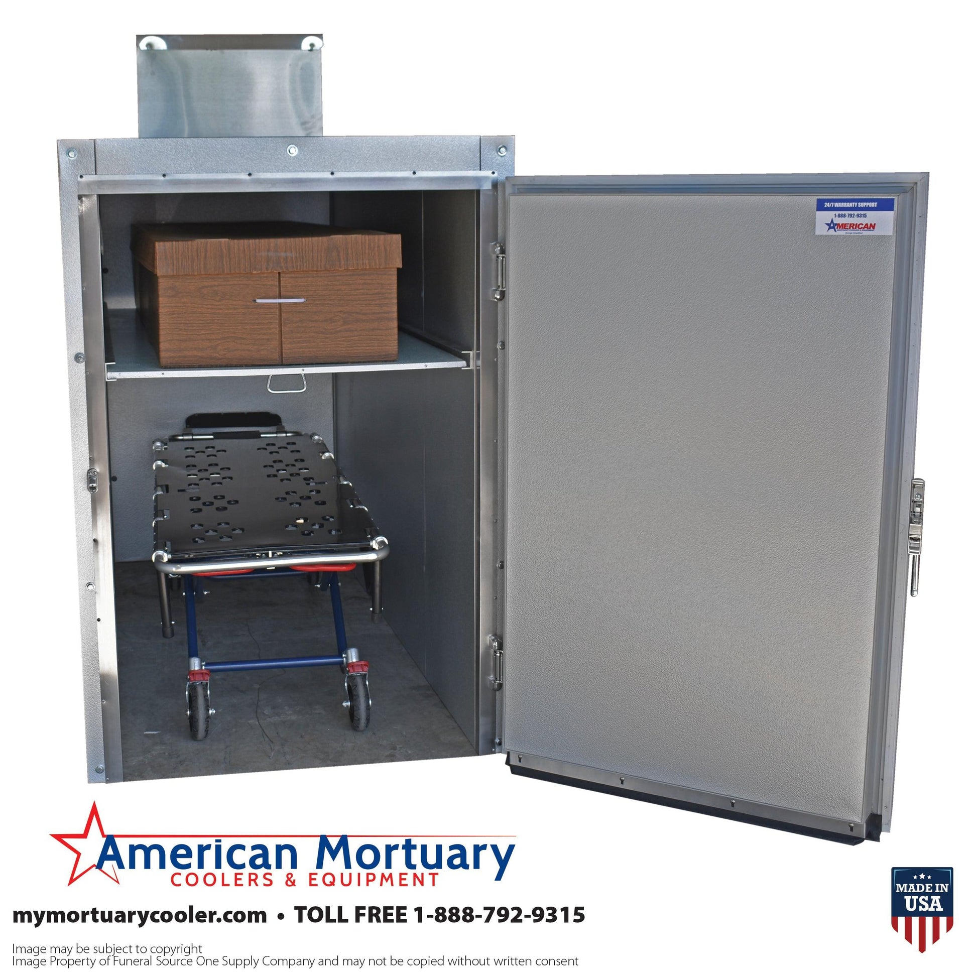 Two Body Extra Large Mortuary Cooler 2BRX -  American Mortuary Coolers Powered by Funeral Source One Supply Company 