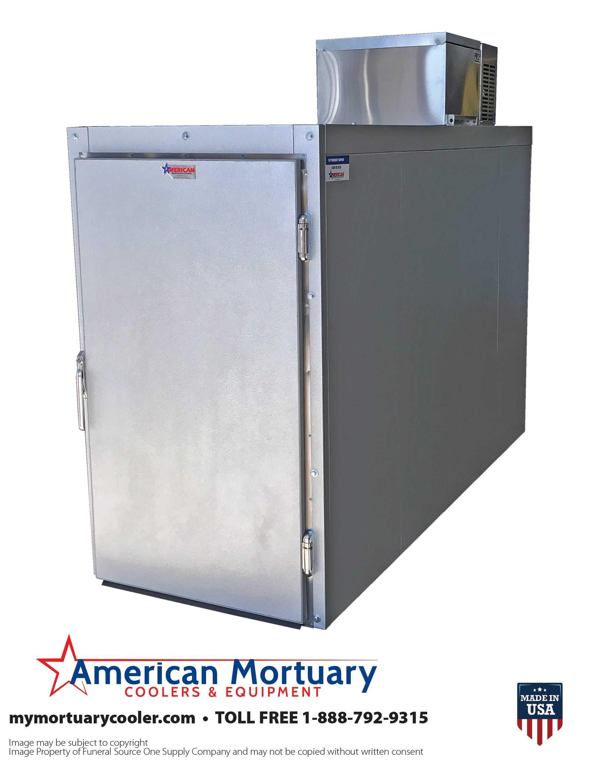 2 Body Roll In Style Mortuary Cooler - American Mortuary Coolers Powered by Funeral Source One Supply Company 