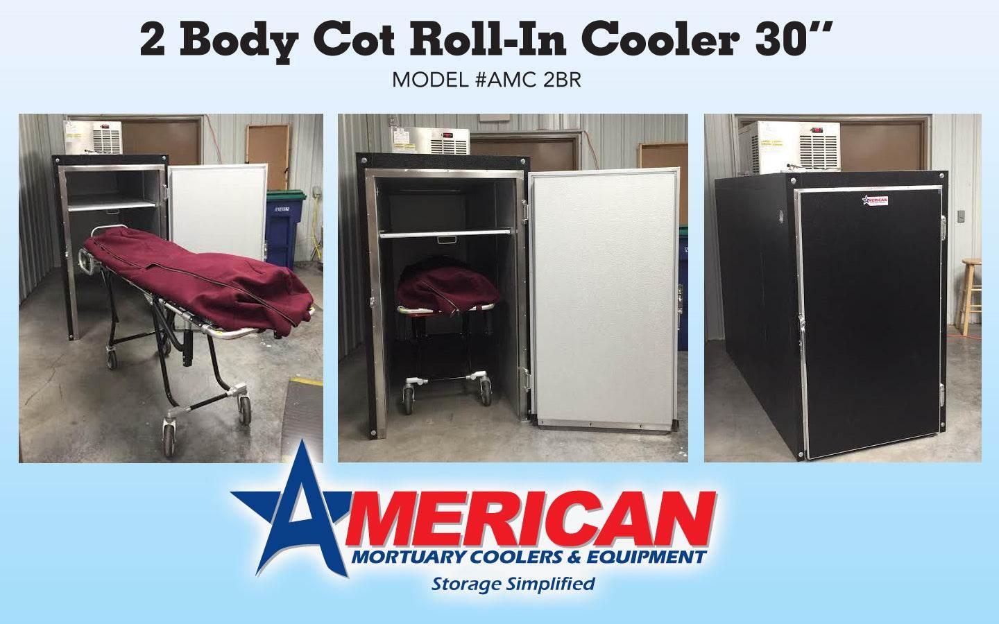 2 Body Roll In Style Mortuary Cooler - American Mortuary Coolers Powered by Funeral Source One Supply Company 