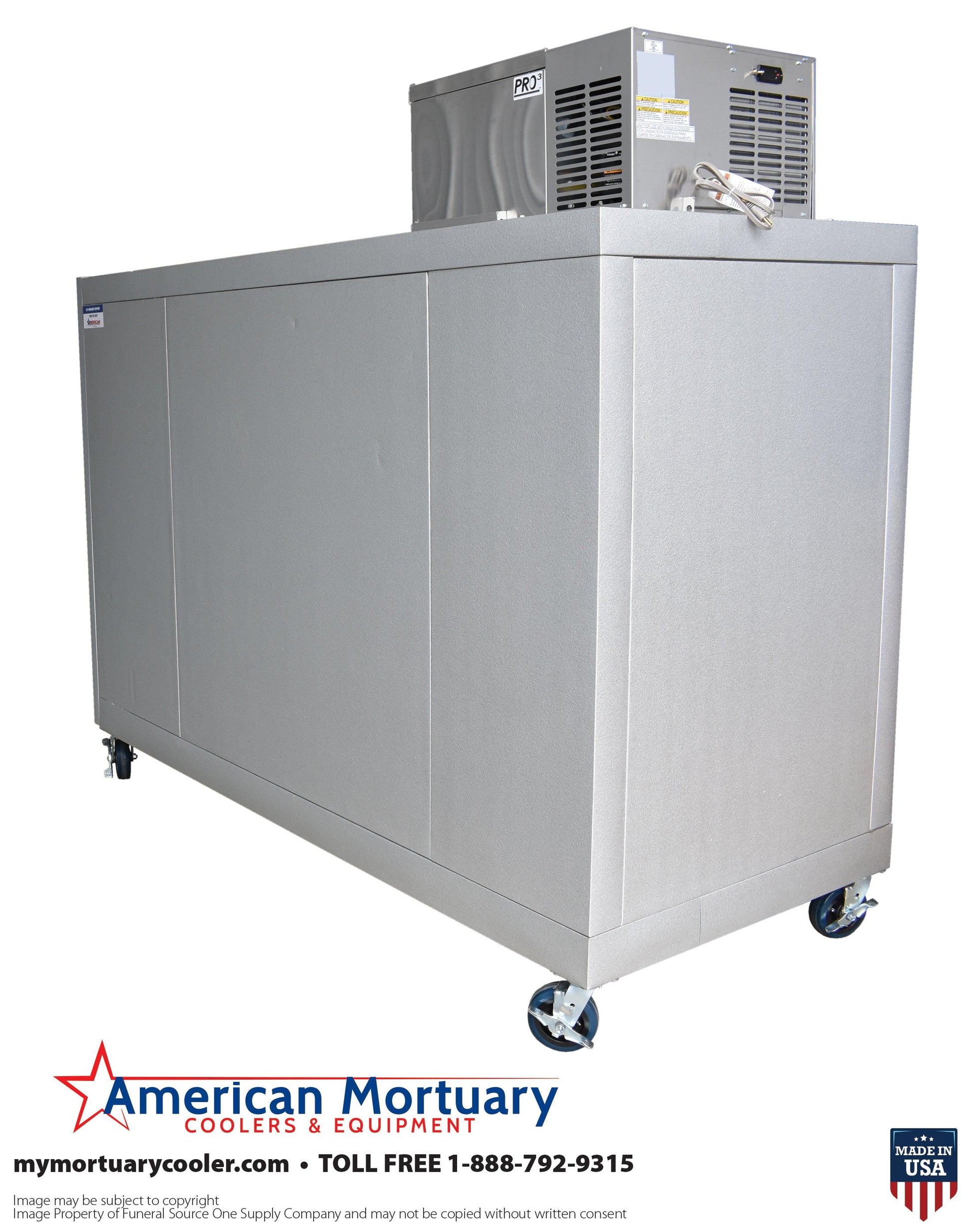 Three Body Extra Large Mortuary Cooler Mortuary Cooler Model 3BX - American Mortuary Coolers Powered by Funeral Source One Supply Company 