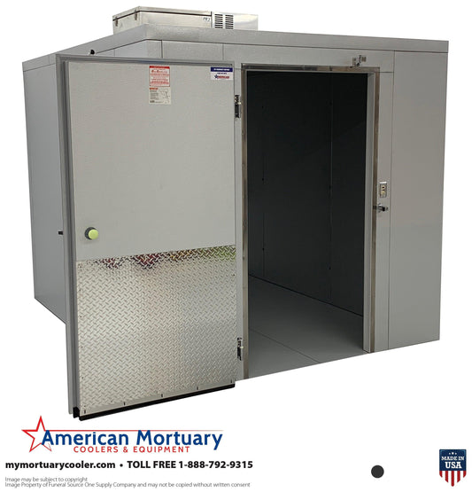 8 x 10 Walk-In Mortuary Morgue Cooler by American Mortuary - American Mortuary Coolers Powered by Funeral Source One Supply Company 