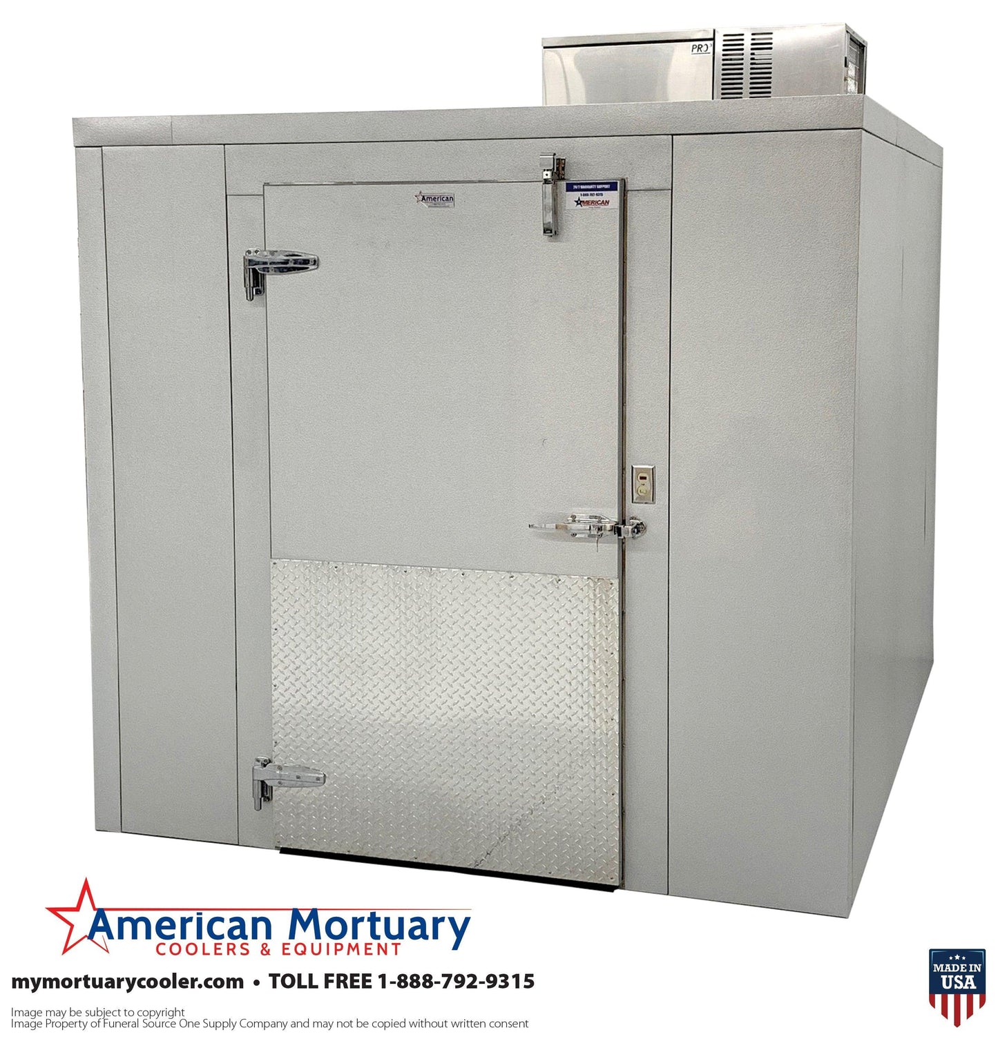 8' x 10' Walk-In Mortuary Morgue Cooler Model #0810