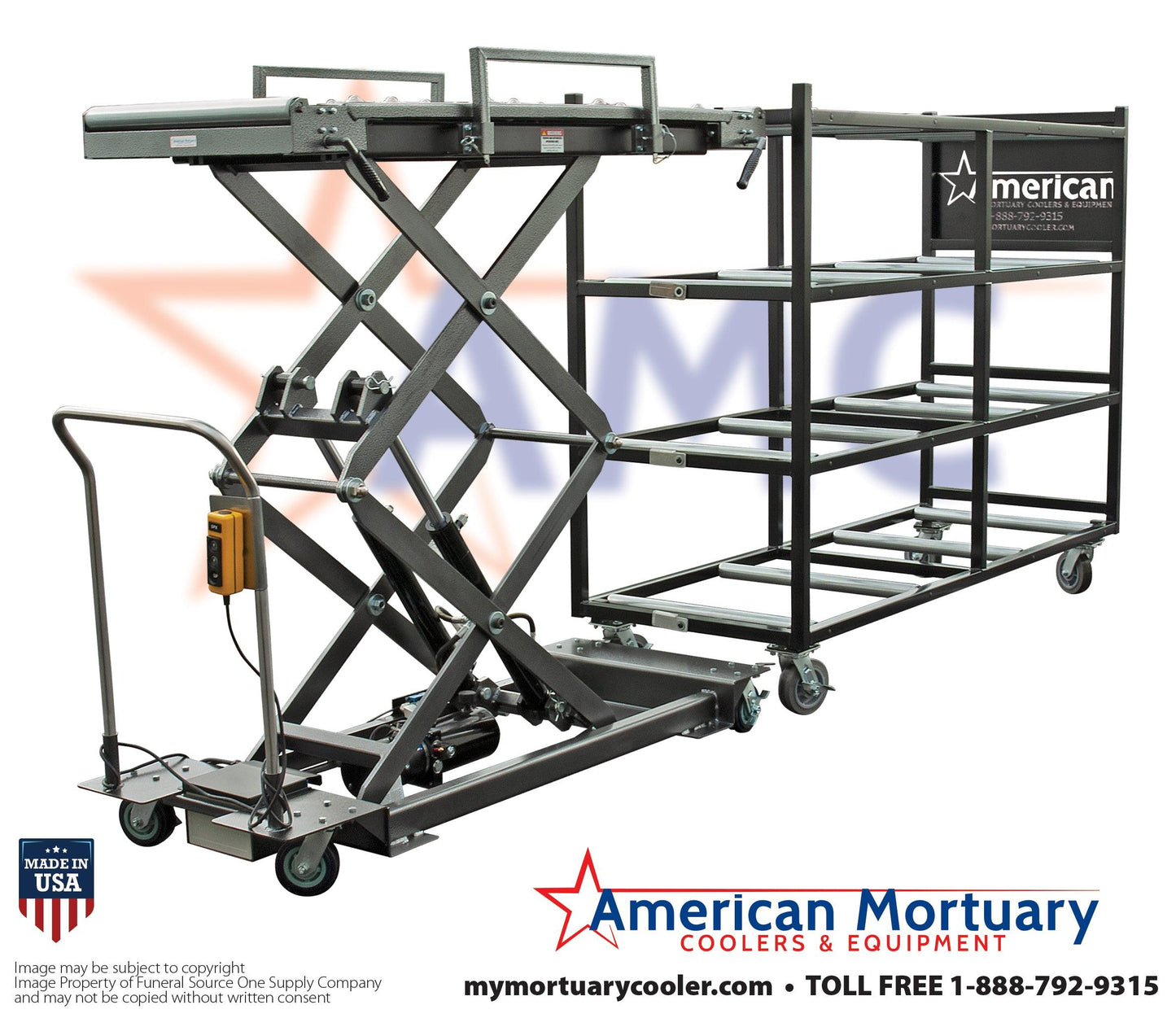 HD 1000 Low Load Powered Crematory Lift